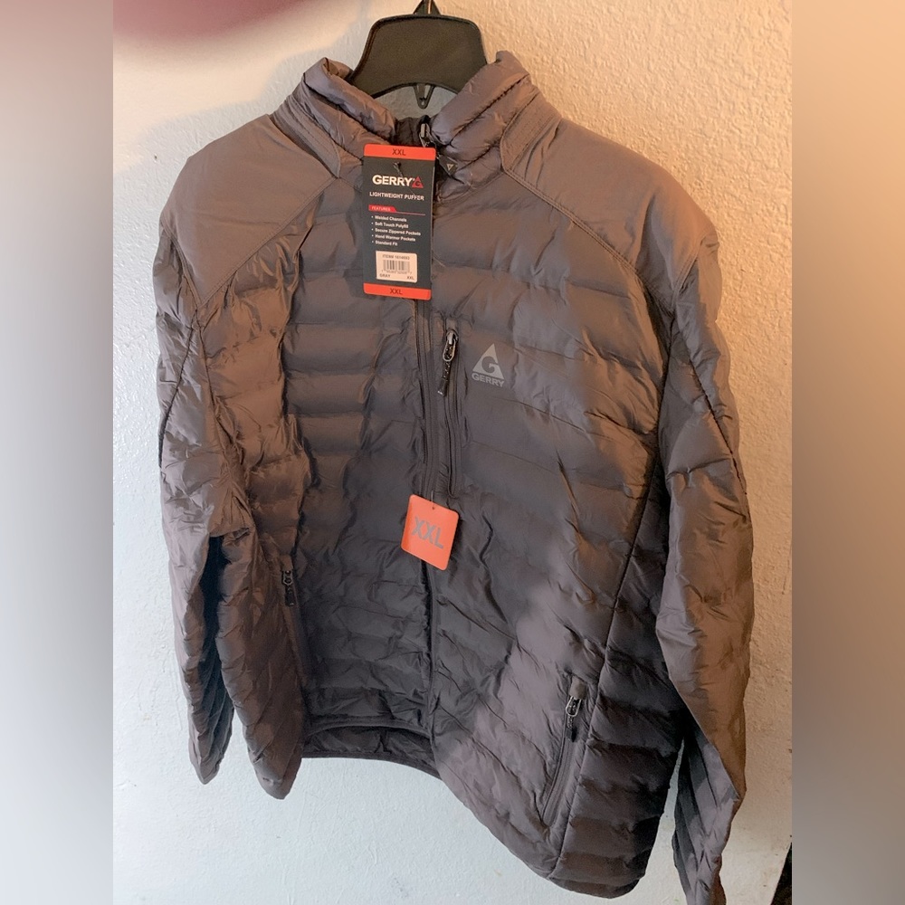 New men Gerry lightweight puffer jacket xxl gray